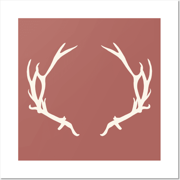 Antlers Wall Art by littlemoondance